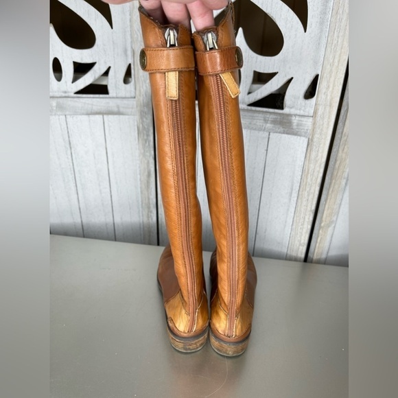 Sam Edelman Tall Penny Equestrian Riding Boots Size 9M Whiskey Tan Leather - Picture 4 of 7